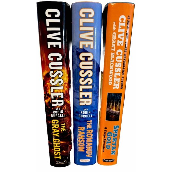 Clive Cussler FARGO (Gray Ghost, Romanov, Spartan G) Lot Of 3 Hardcover Books - Picture 3 of 4